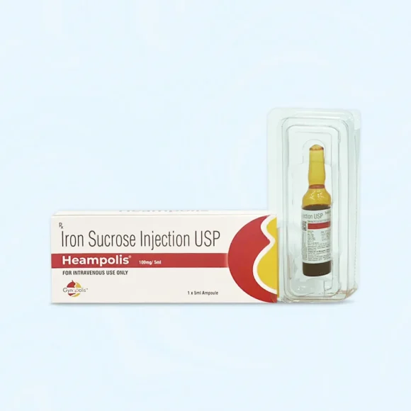 Inj. Iron Sucrose USP 100 mg 5 ml