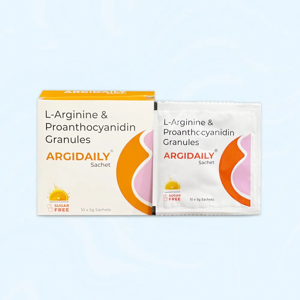 L-Arginine 3 gm and Proanthocyanidin 75 mg Granules Drug Sachet